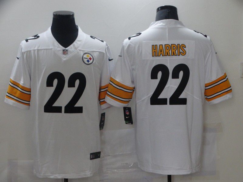 Men Pittsburgh Steelers #22 Harris White Nike Vapor Untouchable Limited 2021 NFL Jersey->pittsburgh steelers->NFL Jersey